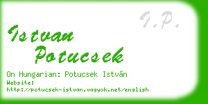 istvan potucsek business card