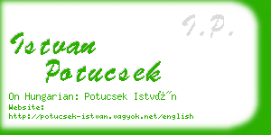 istvan potucsek business card